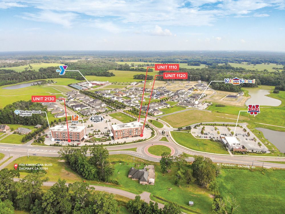 Brand New Retail Suites at Americana: 1110 Americana Blvd, Zachary, LA 70791